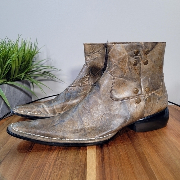 IMPULSE by Steeple Gate Men\'s Leather Ankle Boots Size 8 main image 9
